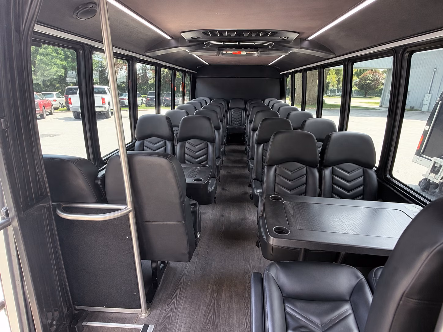 escondido 18 passenger minibus inside
