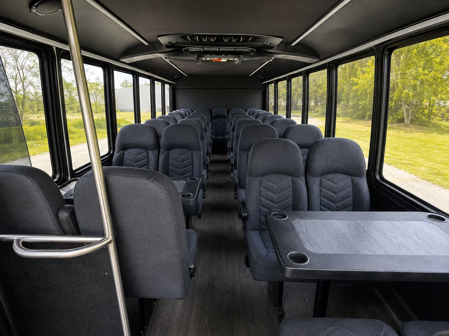 escondido 18 passenger minibus interior