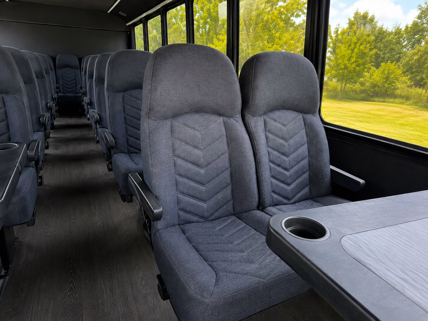 escondido 20 passenger minibus inside