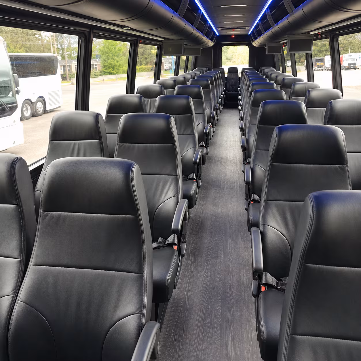 escondido 25 passenger minibus inside