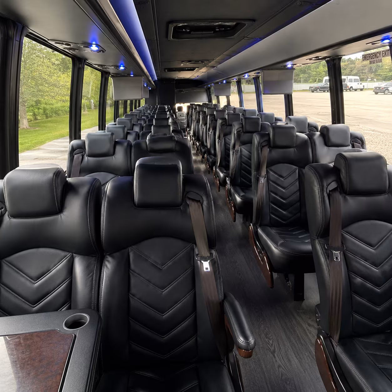 escondido 25 passenger minibus interior