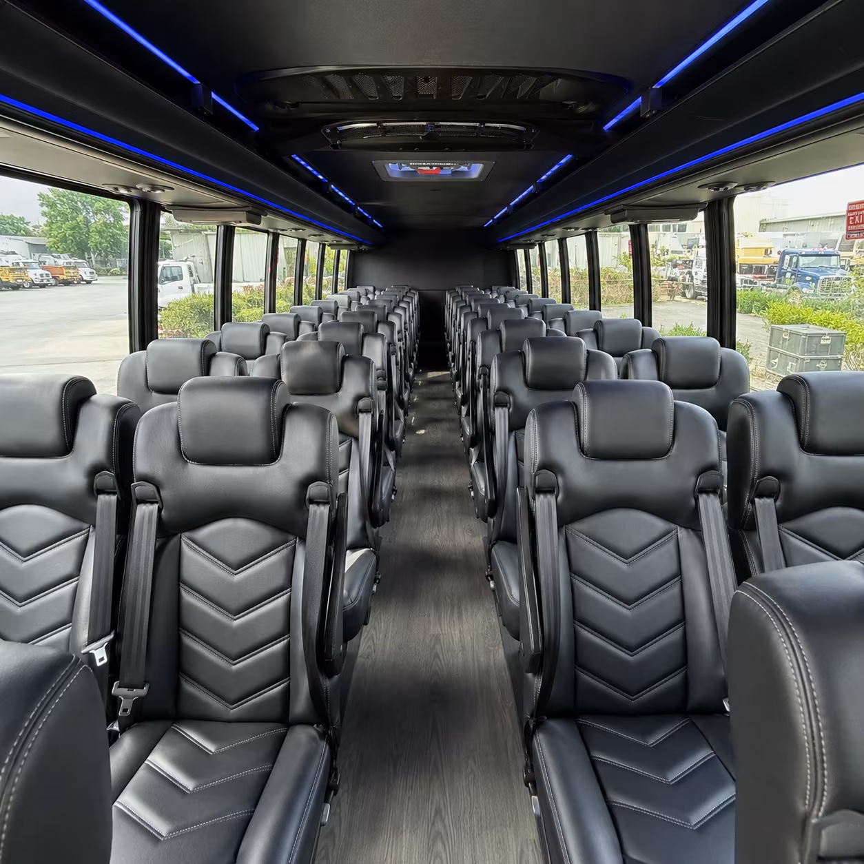 escondido 28 passenger minibus inside