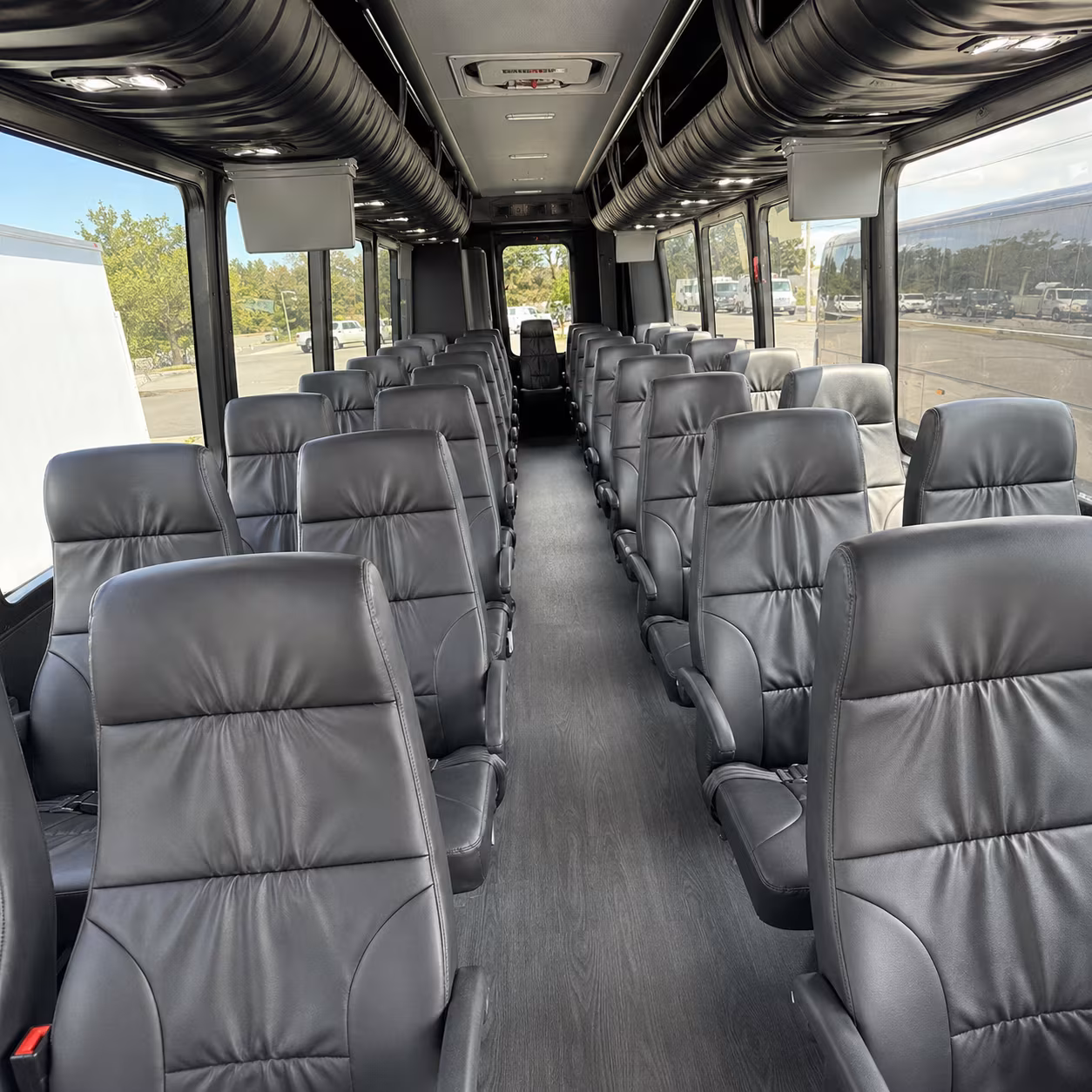 escondido 28 passenger minibus interior