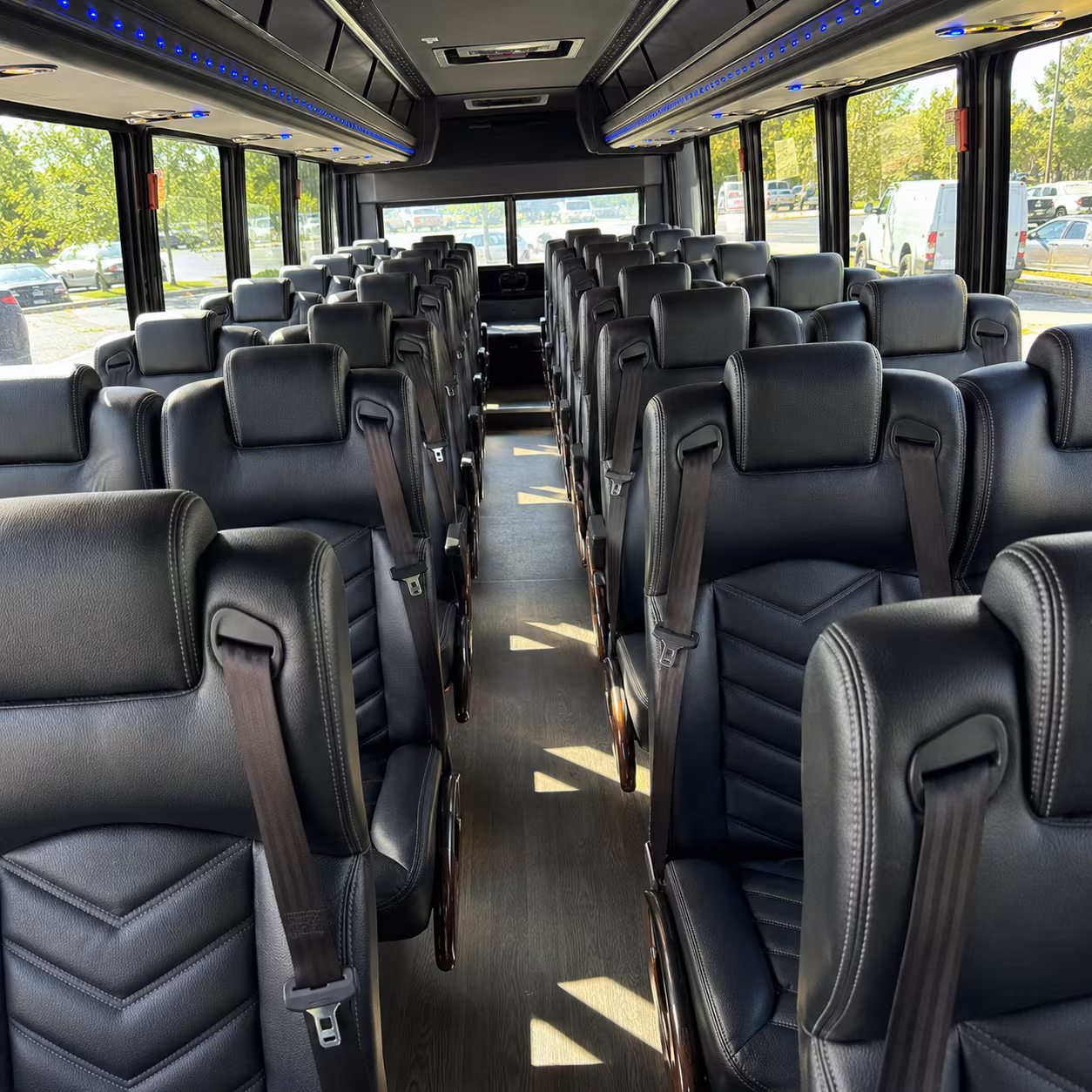 escondido 30 passenger minibus inside