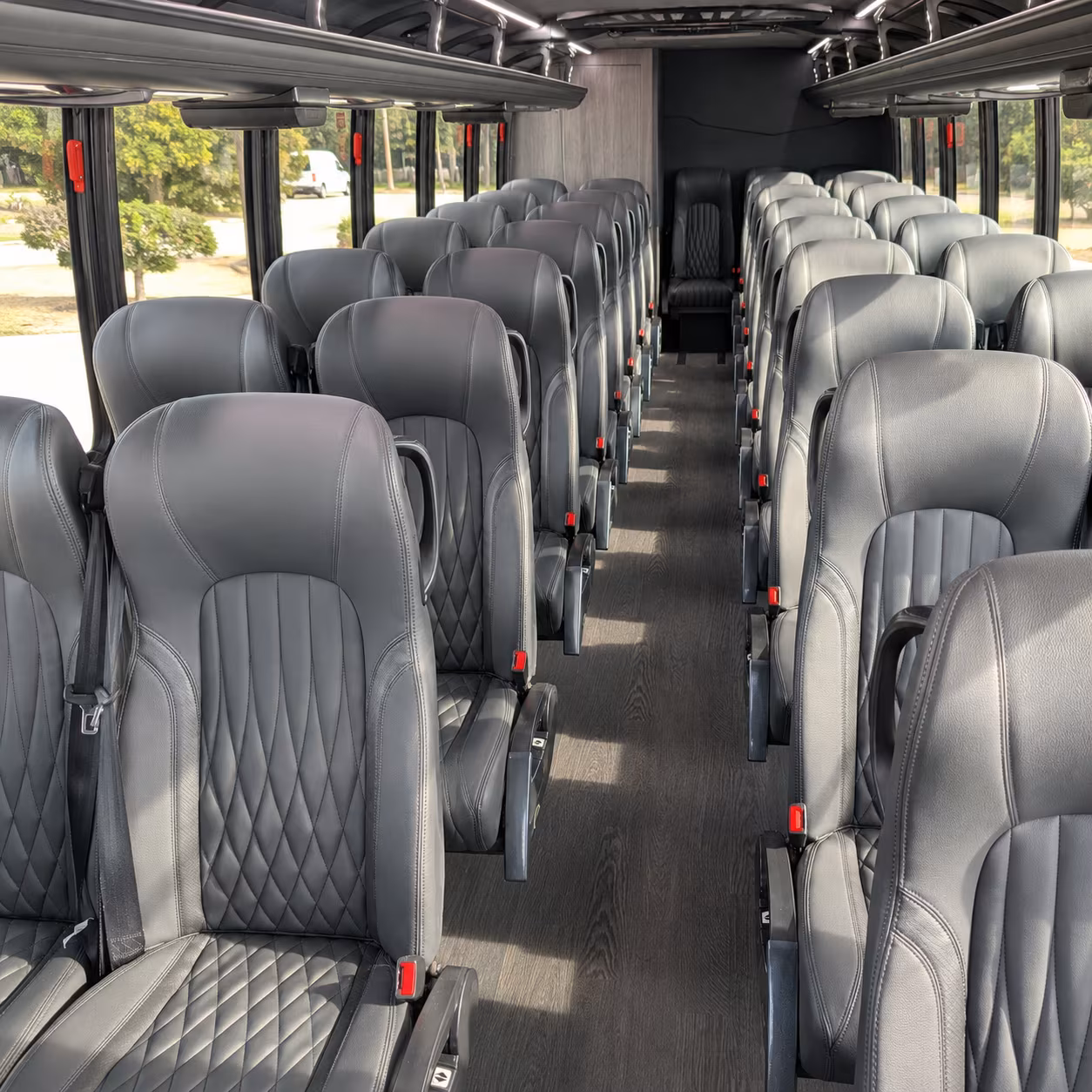 escondido 35 passenger minibus inside