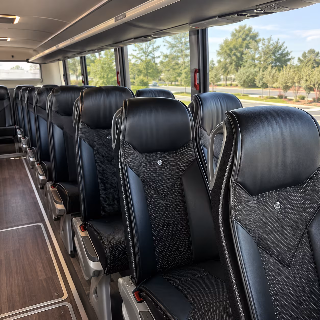 escondido 45 passenger charter bus interior