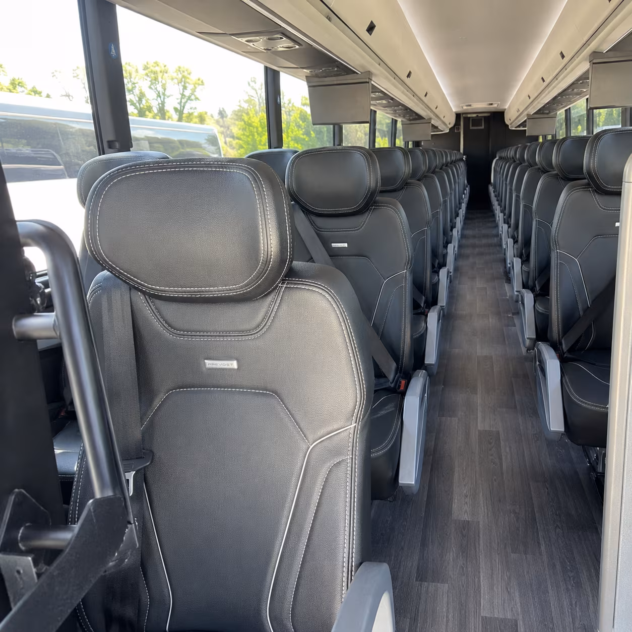 escondido 47 passenger charter bus interior