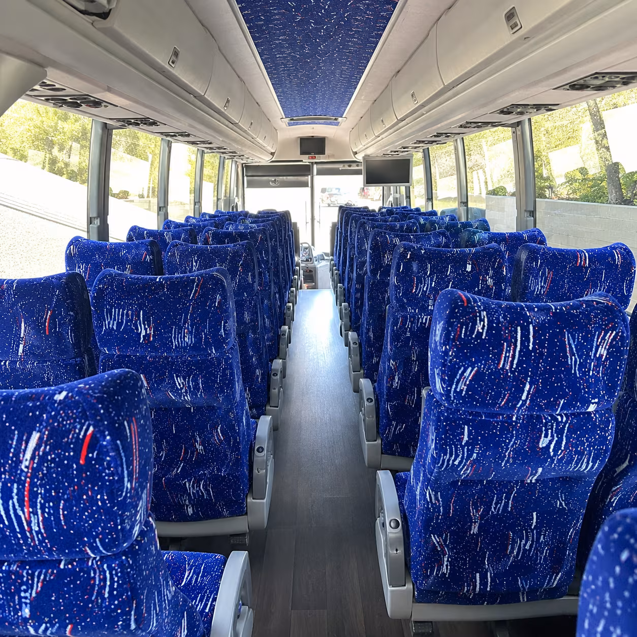 escondido 50 passenger charter bus interior