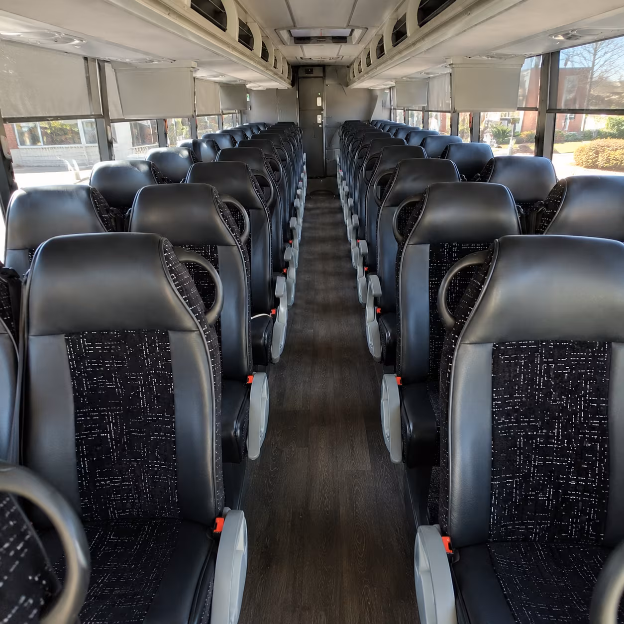 escondido 54 passenger charter bus inside