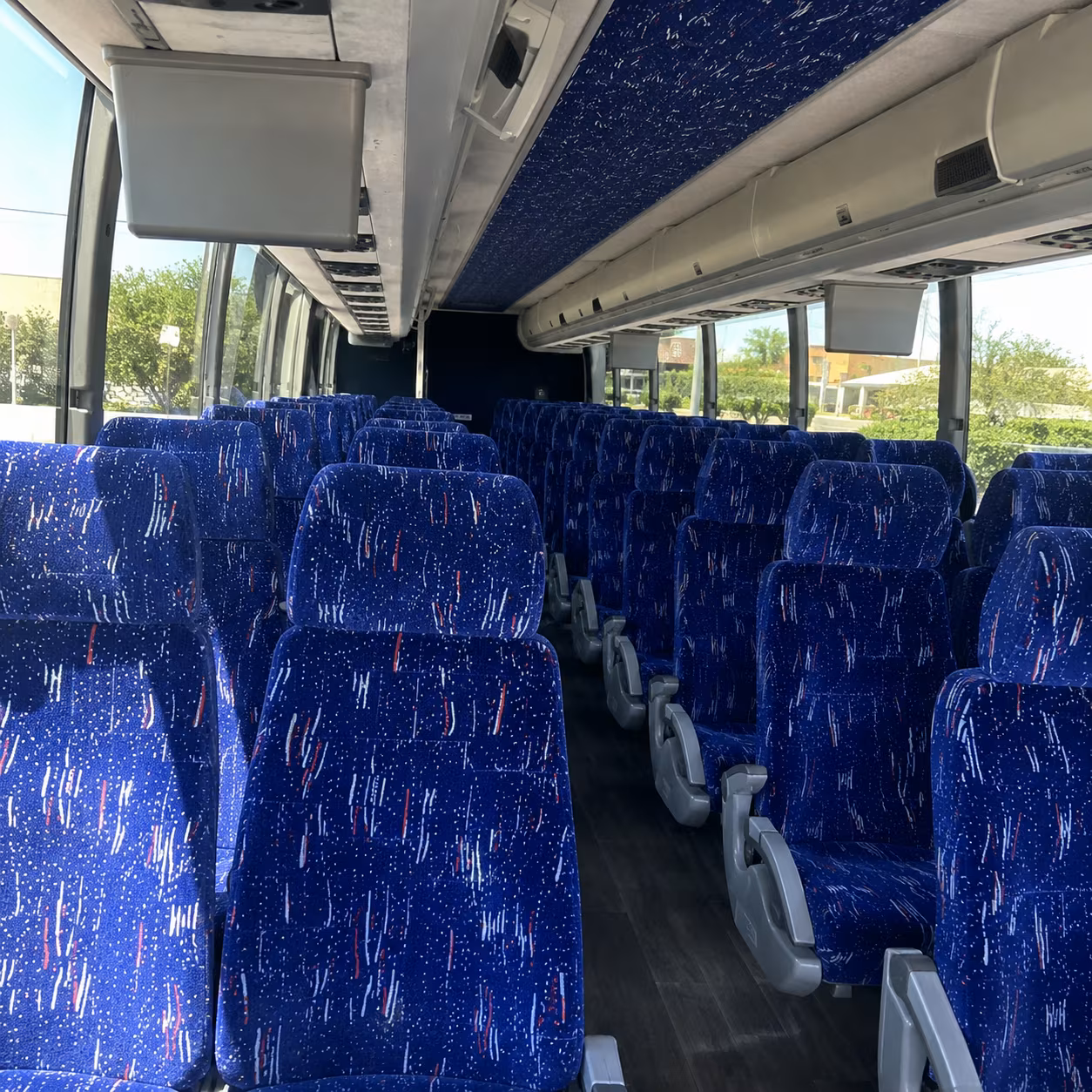 escondido charter bus interior