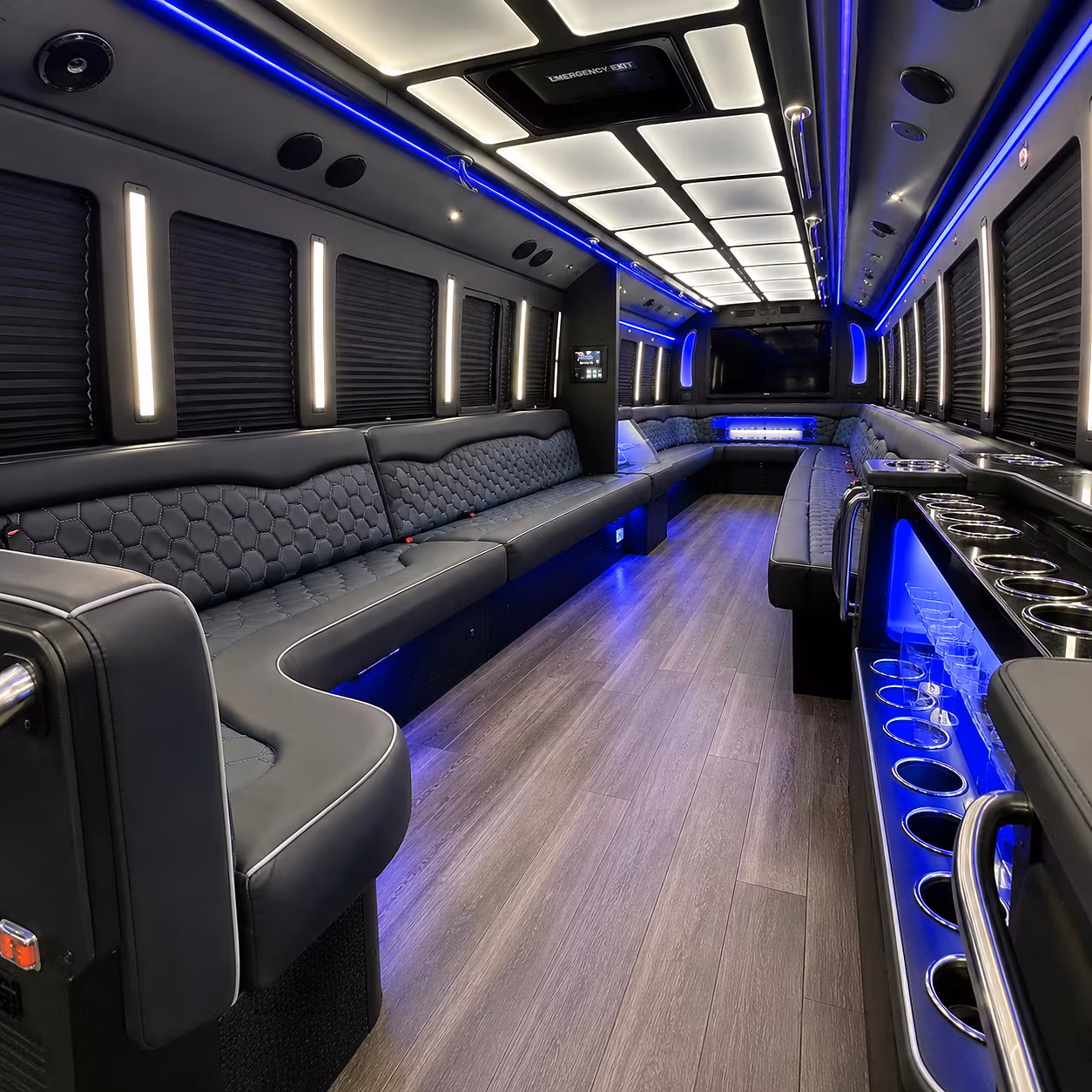 escondido party bus inside